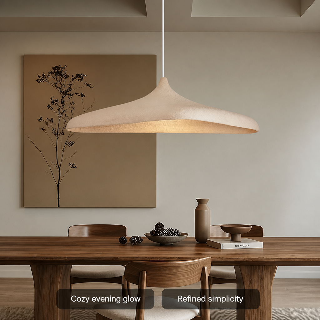 Japanese Wood Slat Pendant Light