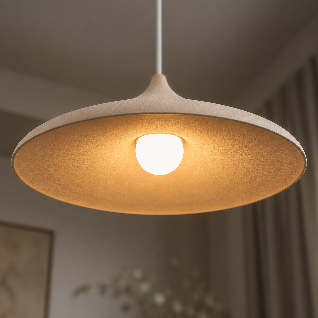 Japanese Wood Slat Pendant Light