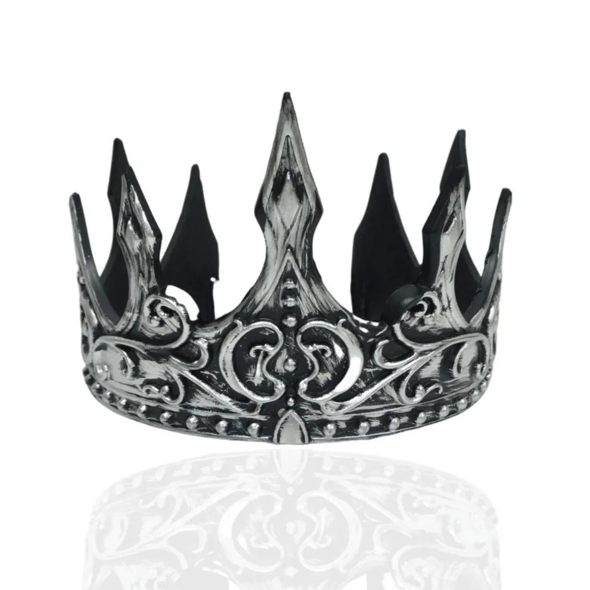 Kids Crown Embossed Metal & Rhinestones Adjustable 52 cm