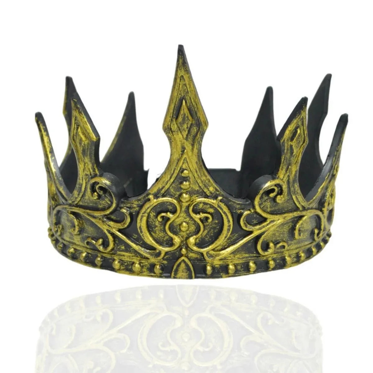 Kids Crown Embossed Metal & Rhinestones Adjustable 52 cm