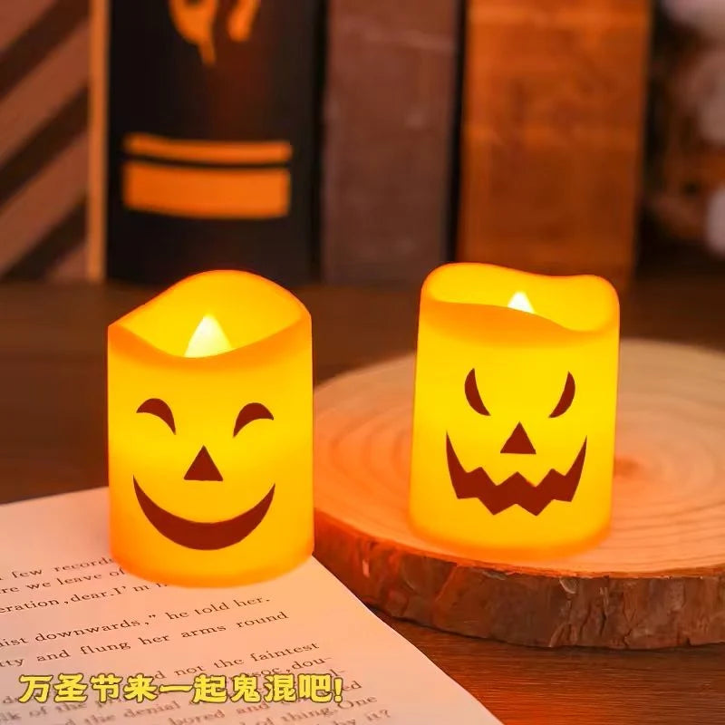LED Candle Set Halloween Battery Operated Flicker Effect
