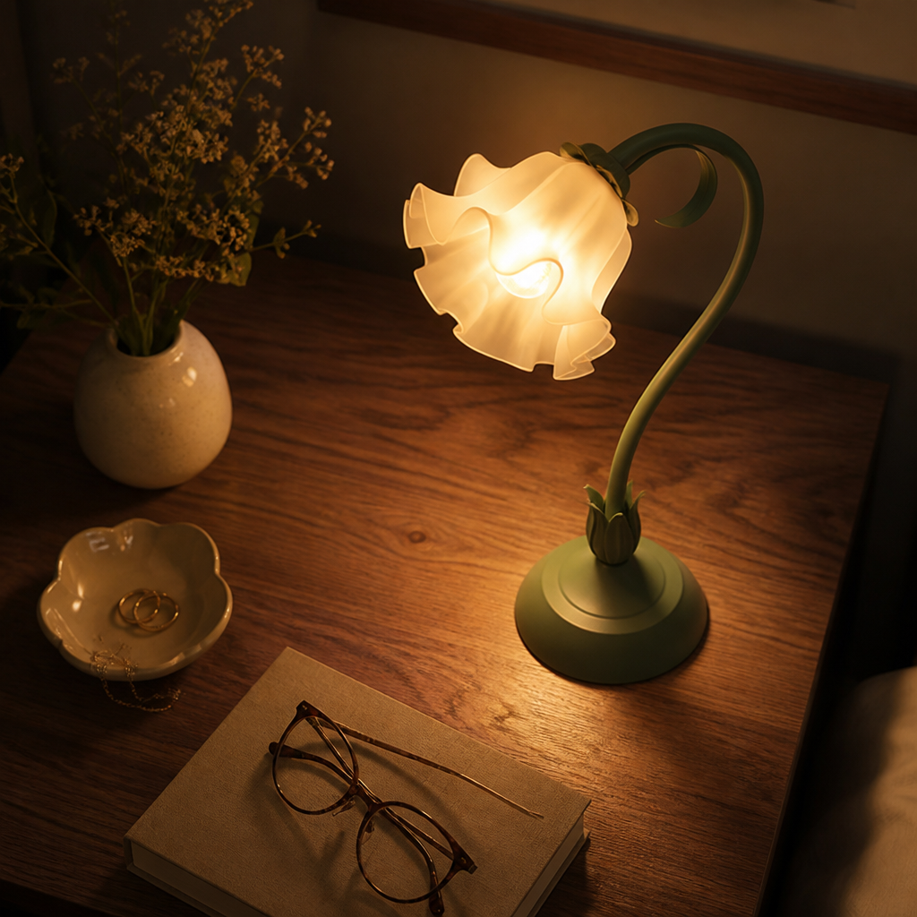 LED Flower-Shaped Desk Lamp
