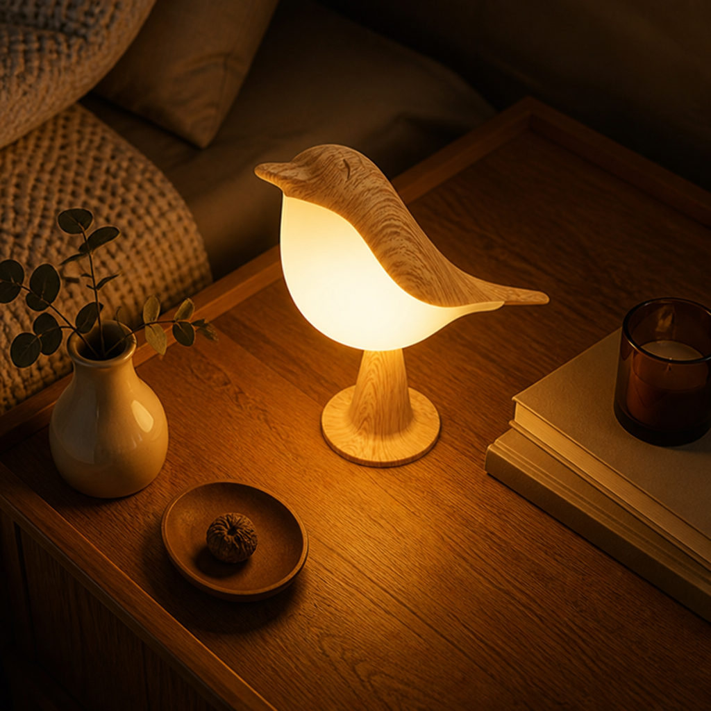 LED Magpie Bird Desk Lamp