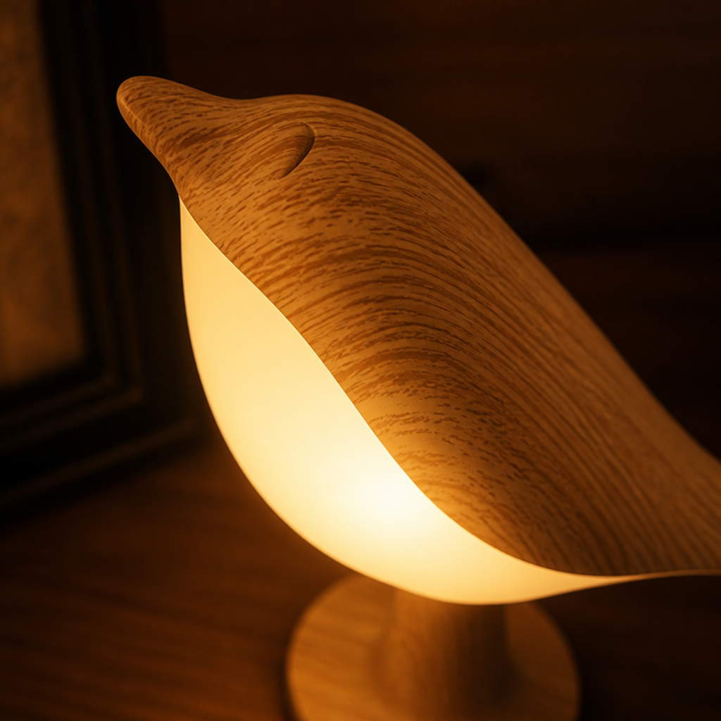 LED Magpie Bird Desk Lamp