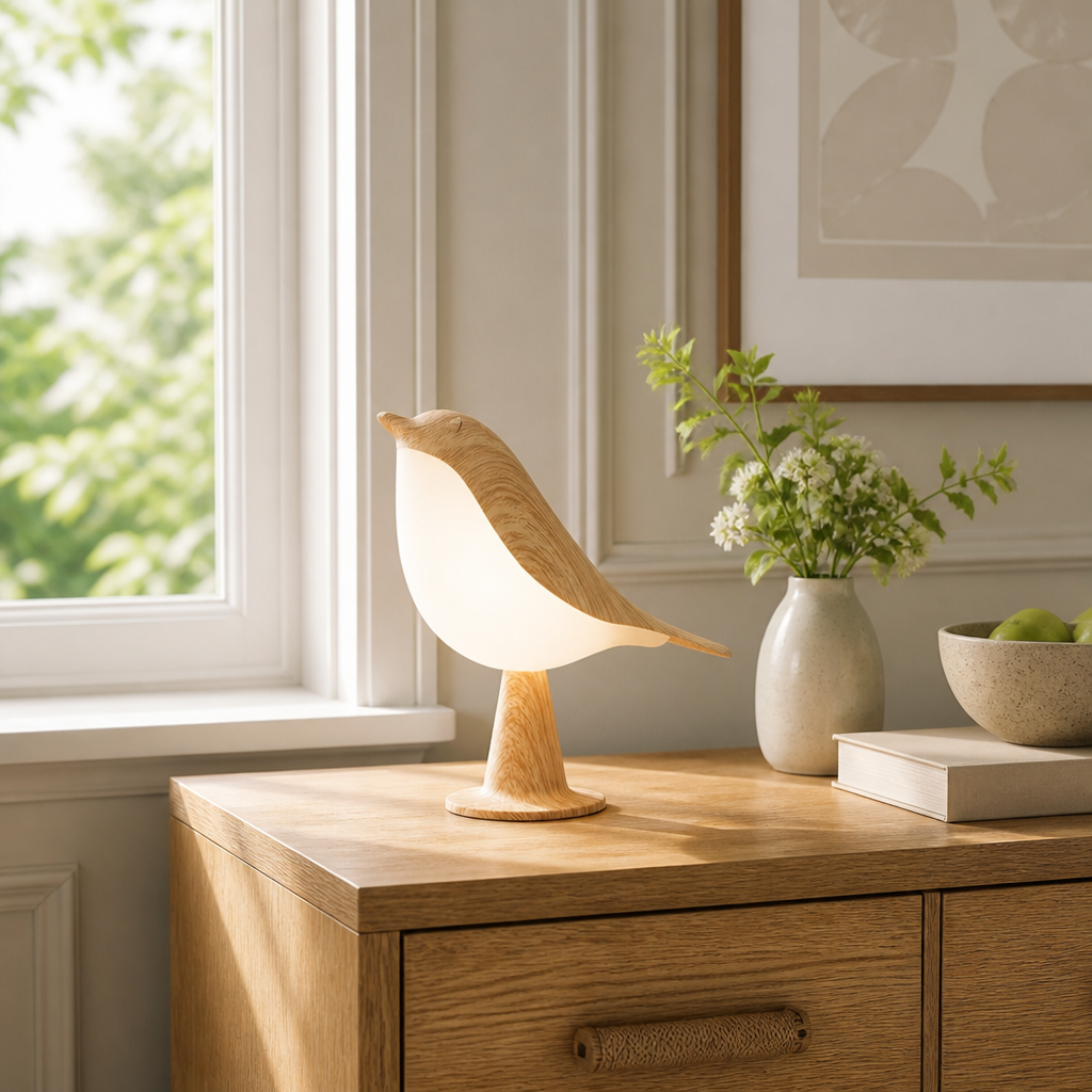LED Magpie Bird Desk Lamp