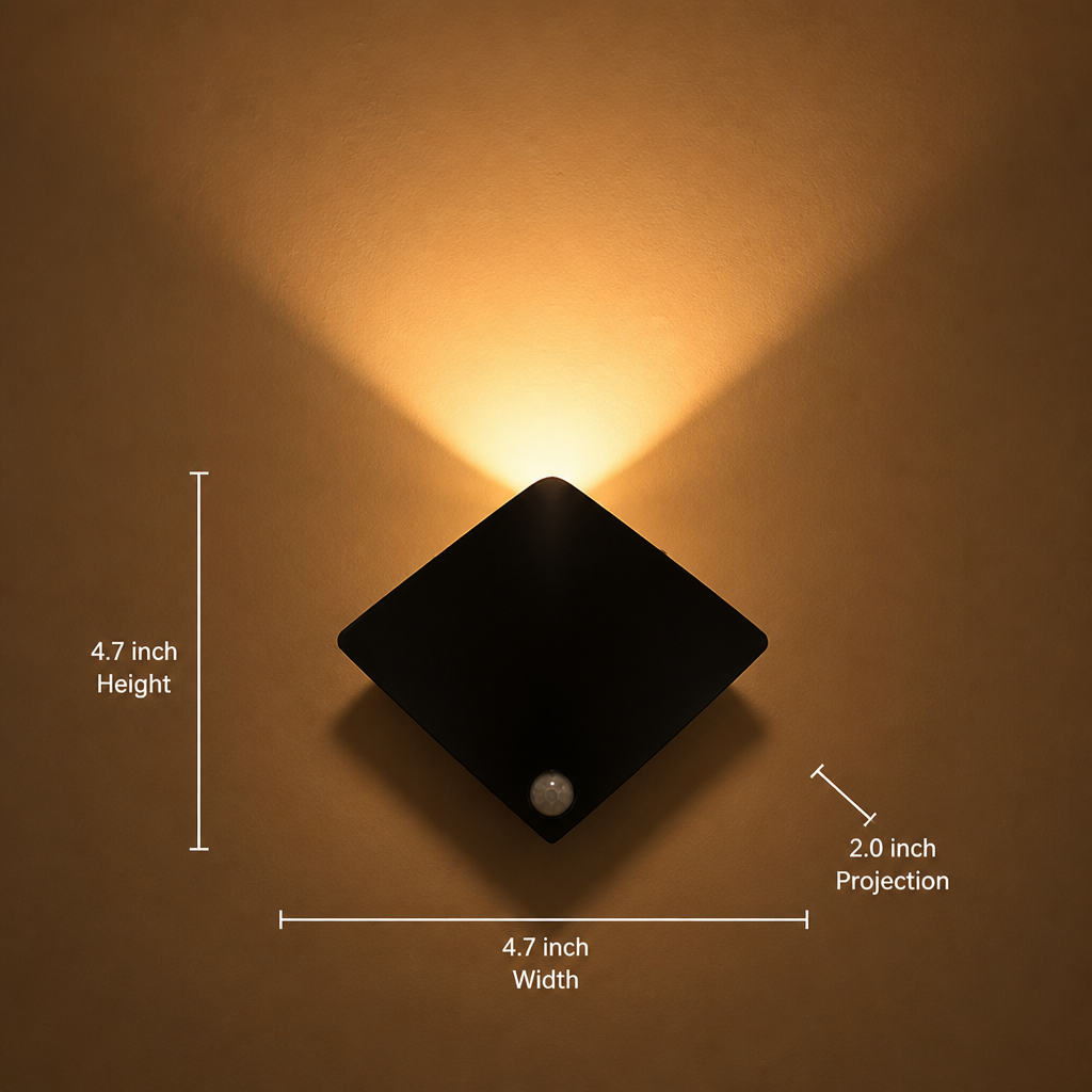 LED Motion Sensor Wall Sconce