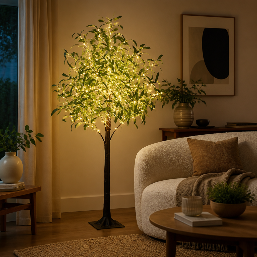 LED Olive Tree Floor Lamp