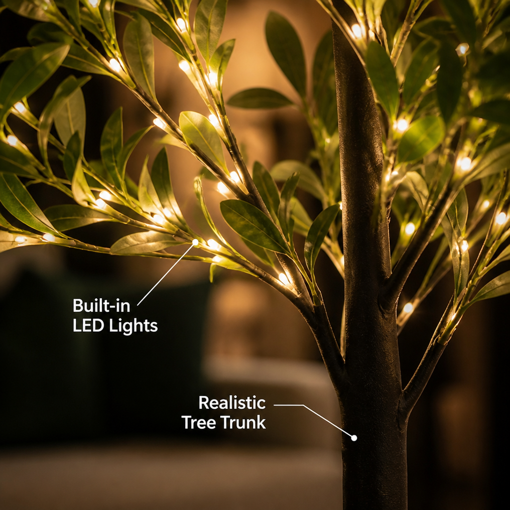 LED Olive Tree Floor Lamp