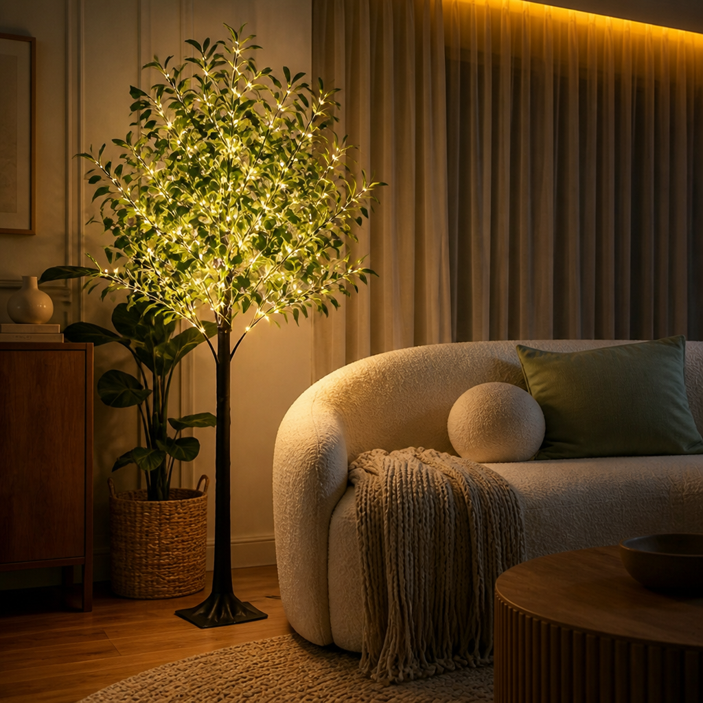 LED Olive Tree Floor Lamp