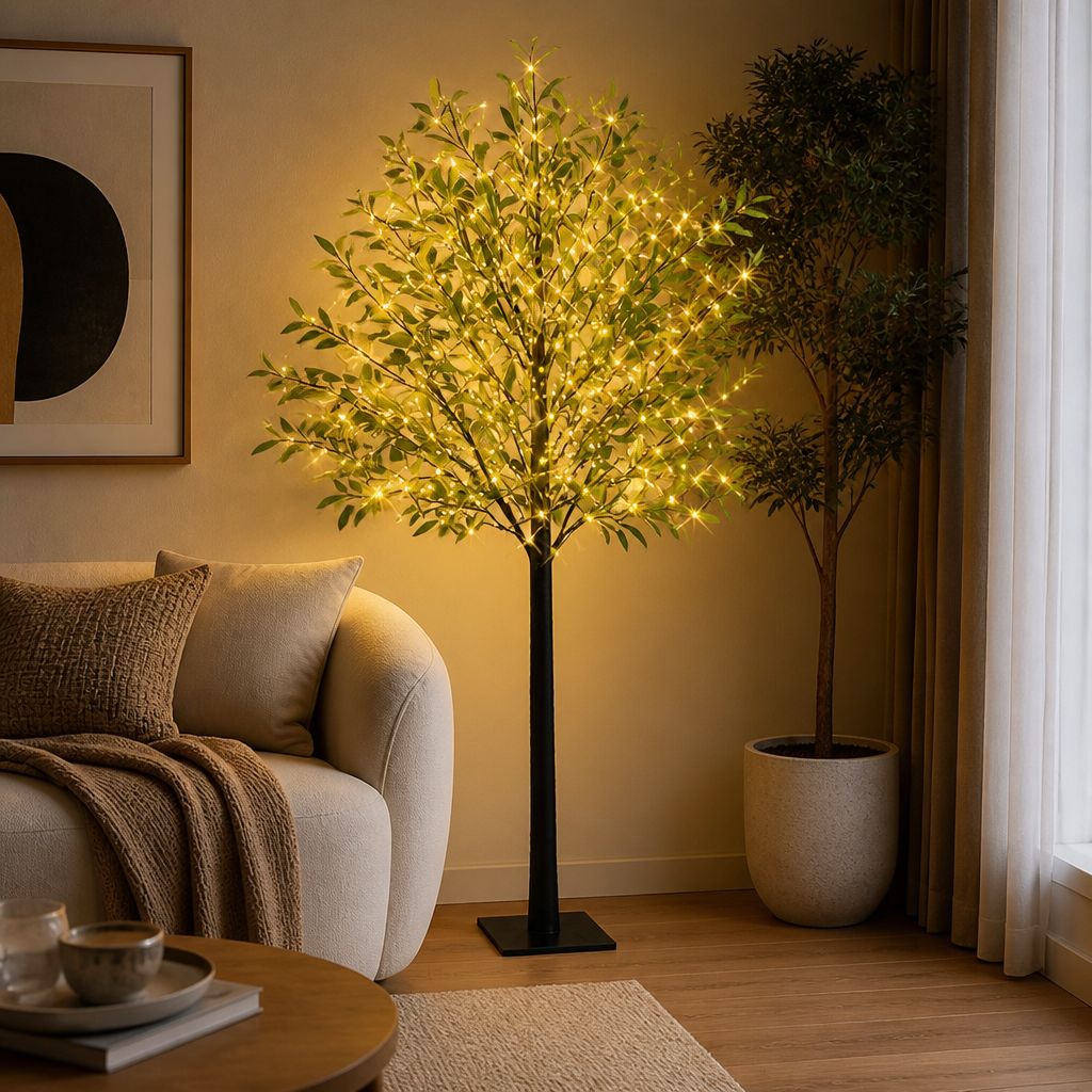 LED Olive Tree Floor Lamp