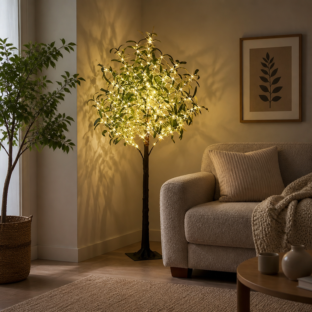 LED Olive Tree Floor Lamp