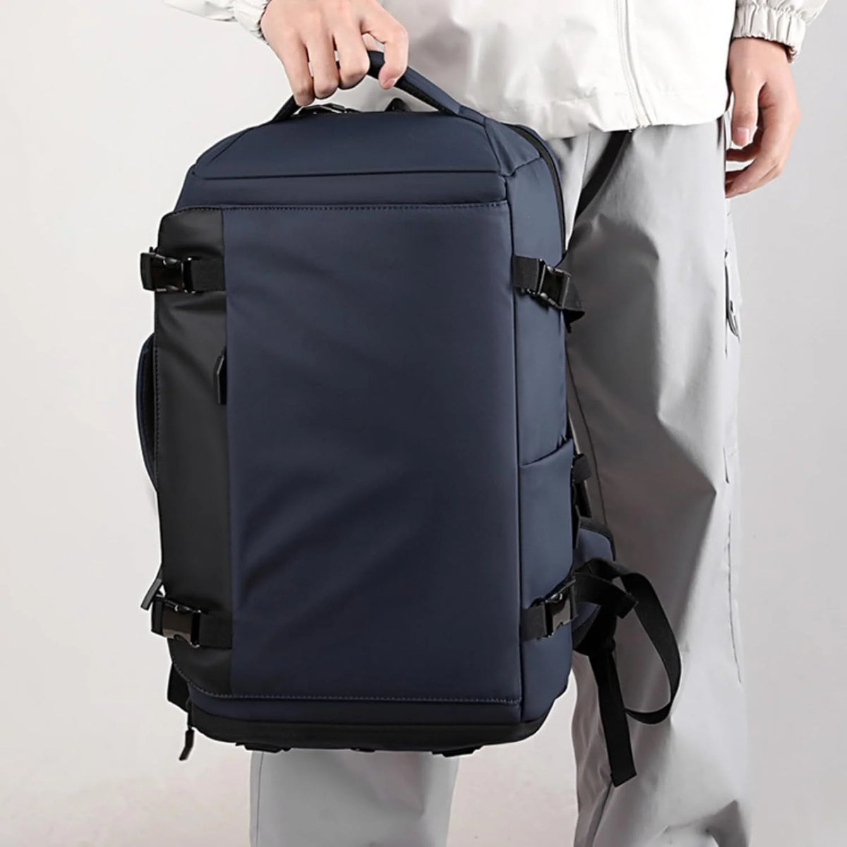 Laptop Backpack Waterproof 270-Degree Side Opening Ventilated Shoe Compartment