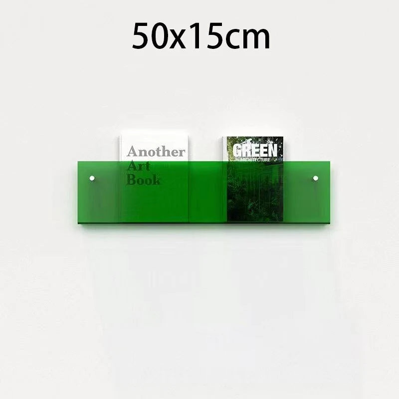Magazine Holder Wall-Mounted Acrylic Space-Saving
