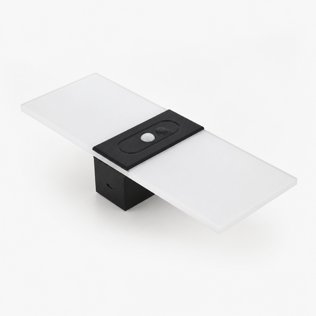 Minimalist Acrylic LED Magnetic Mount Wall Sconce