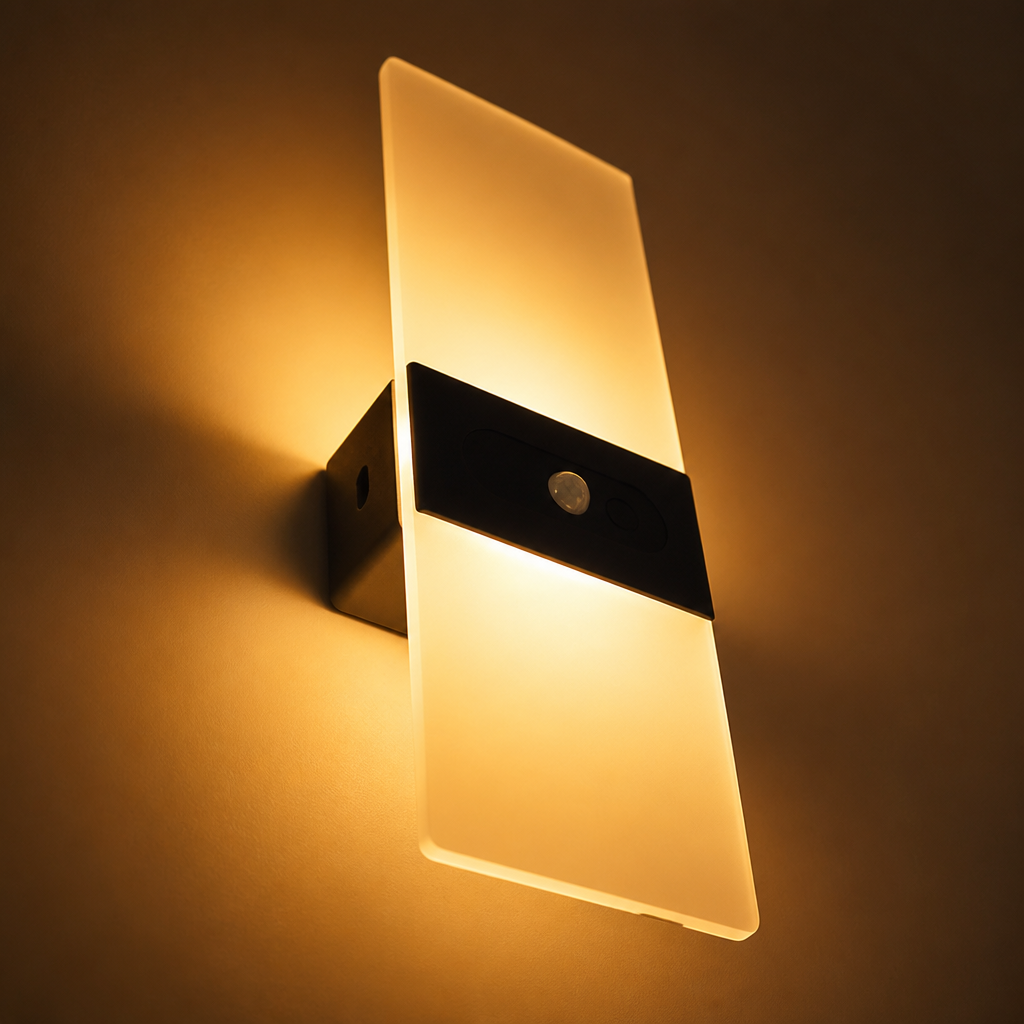 Minimalist Acrylic LED Magnetic Mount Wall Sconce