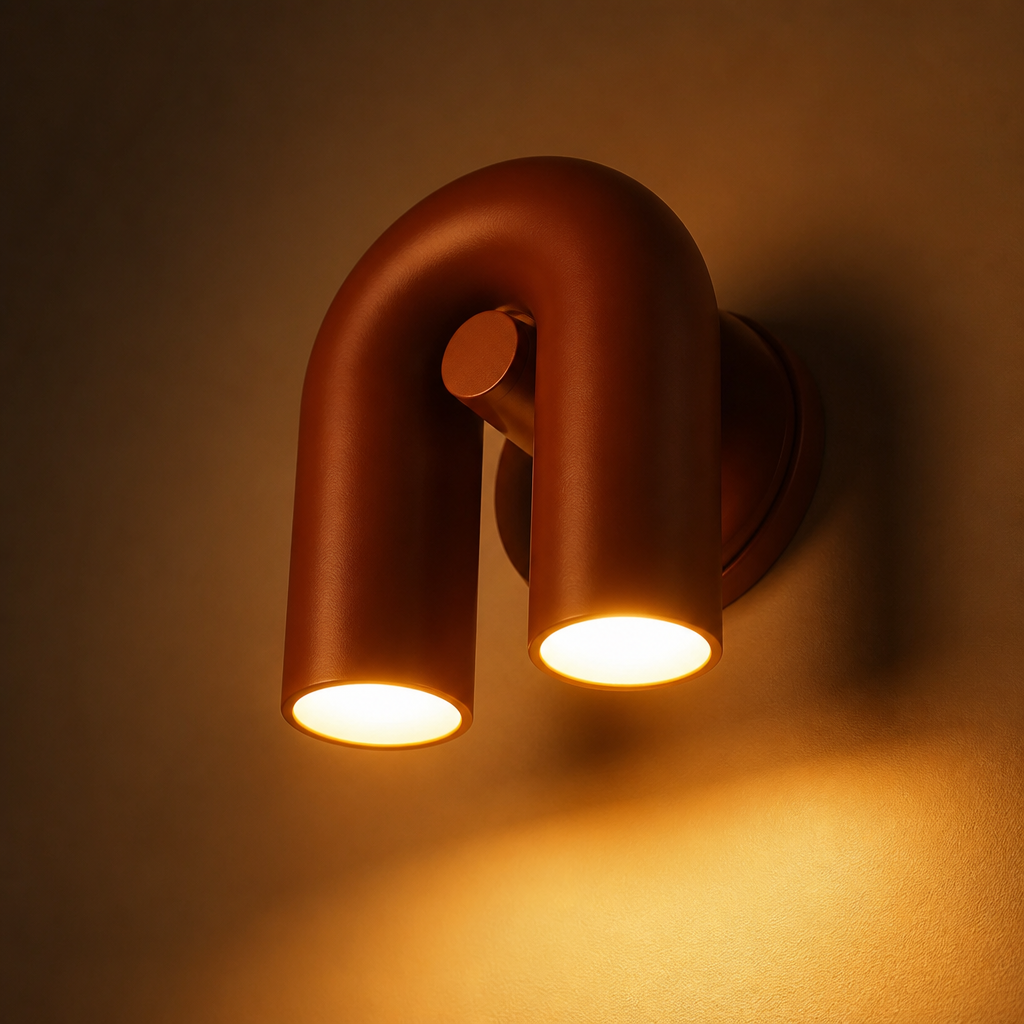 Minimalist Aluminum & Acrylic LED U-Shaped Wall Sconce