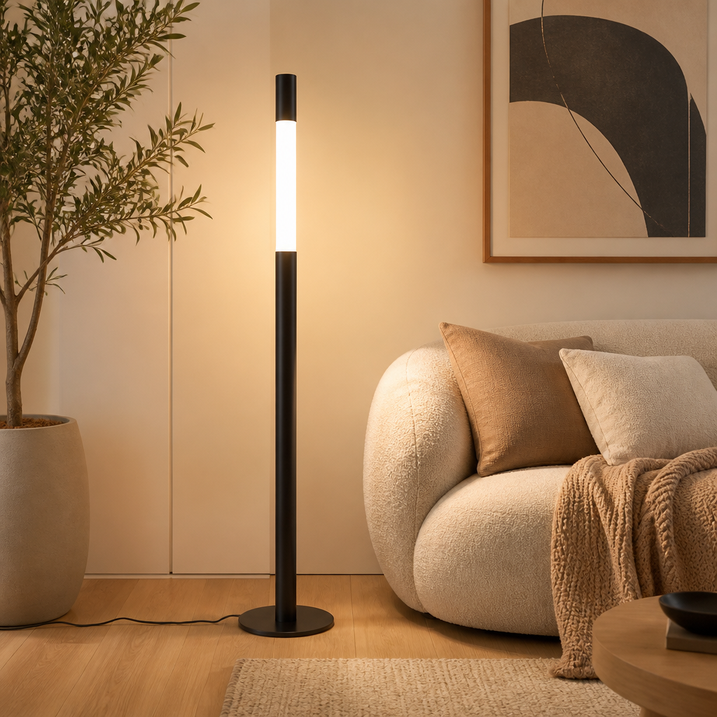 Minimalist Aluminum Adjustable Height Floor Lamp