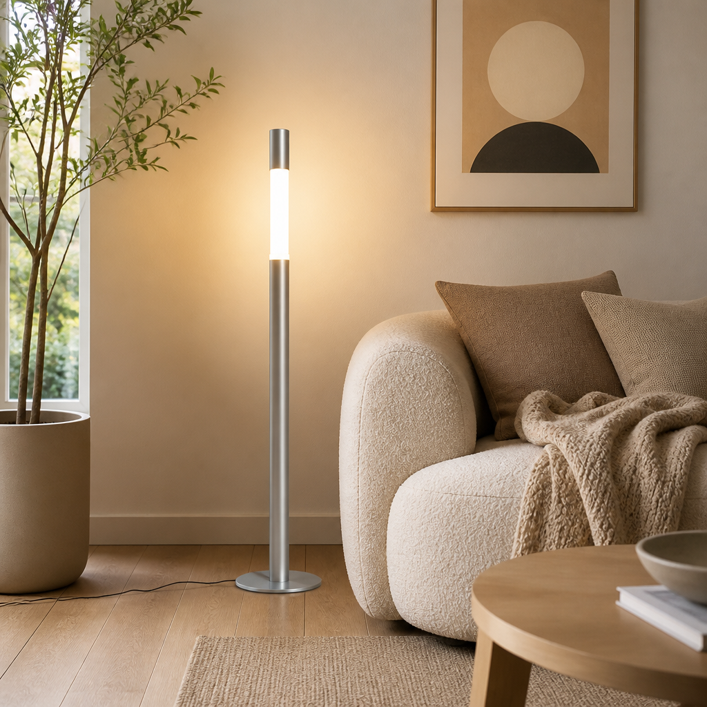 Minimalist Aluminum Adjustable Height Floor Lamp