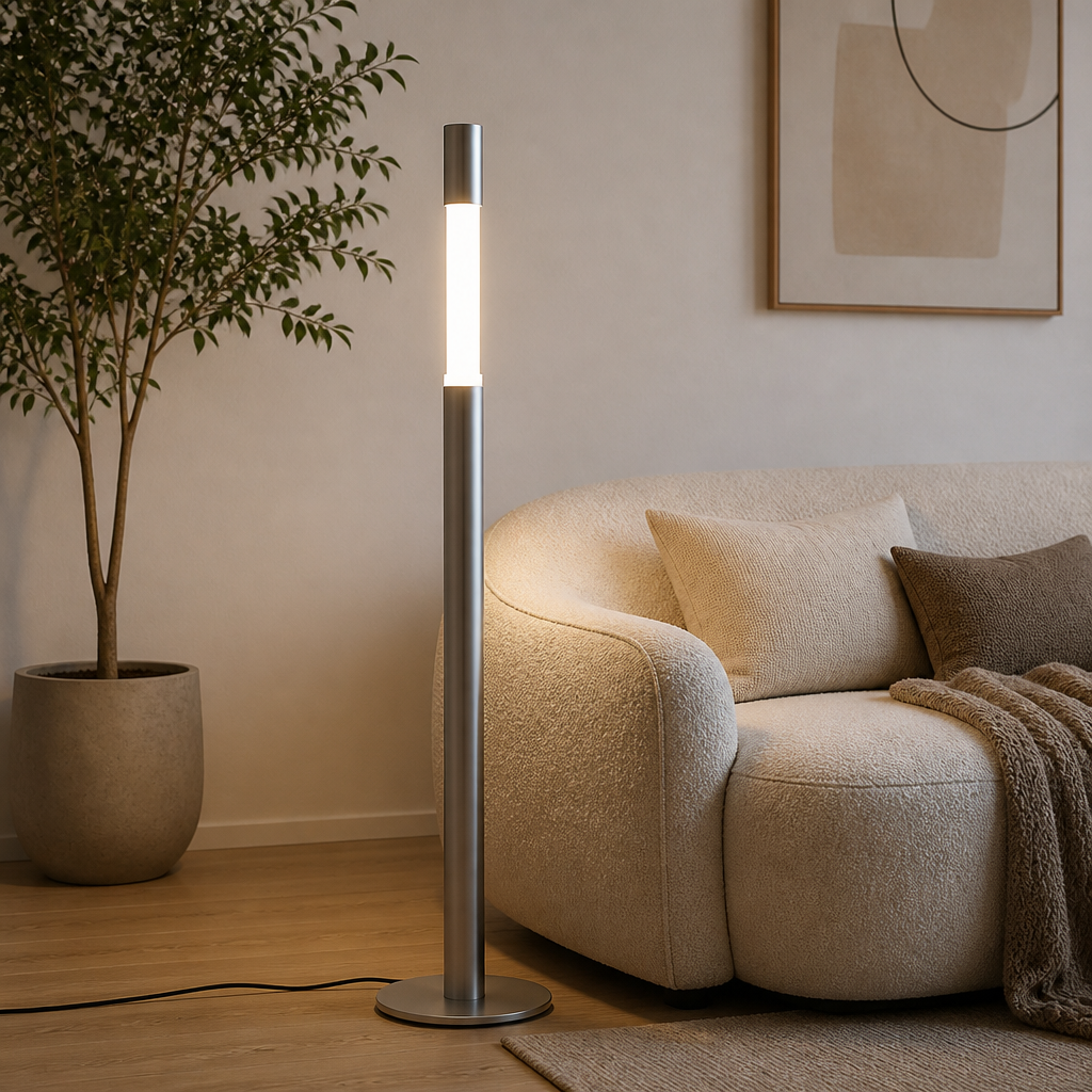 Minimalist Aluminum Adjustable Height Floor Lamp