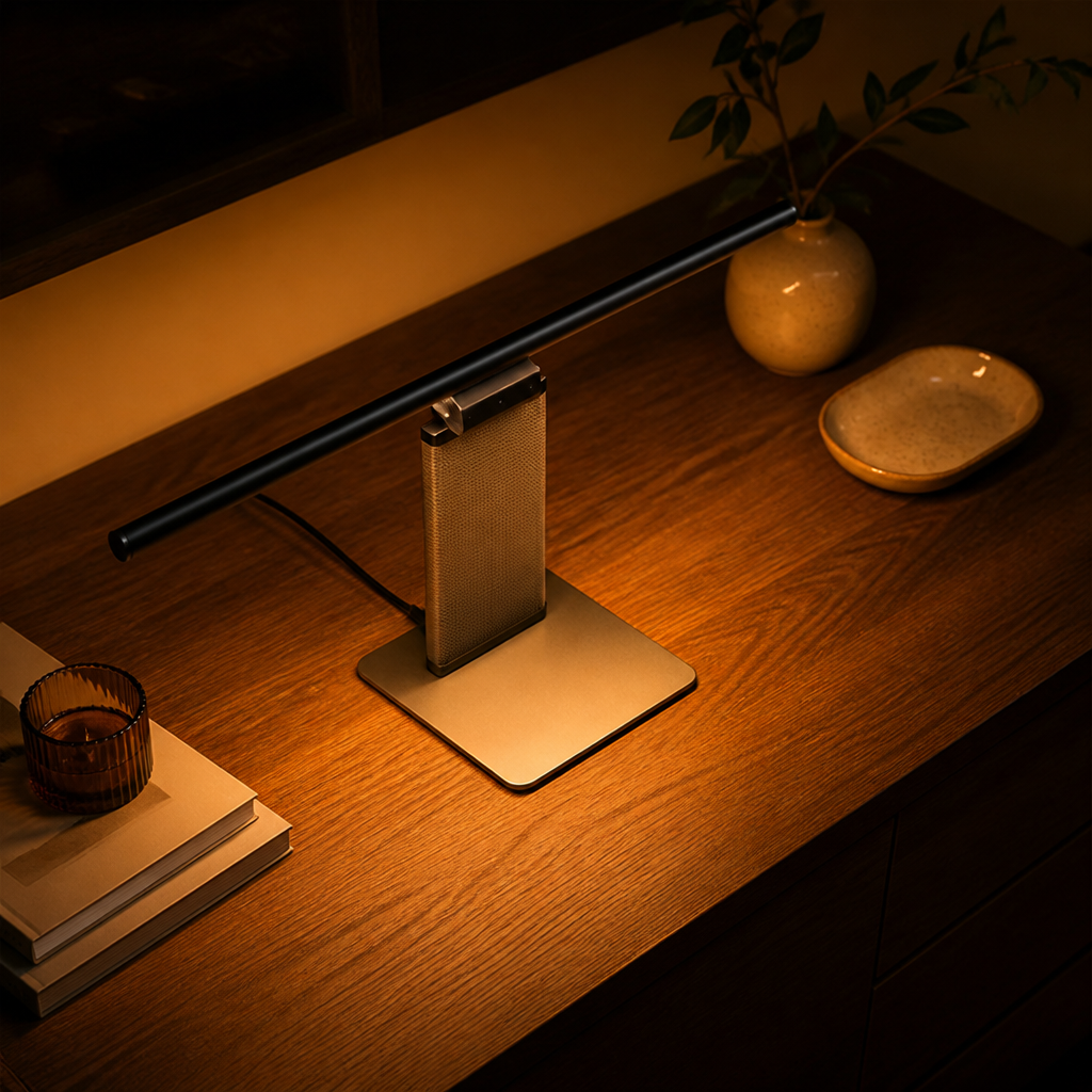 Minimalist Aluminum Asymmetric LED Desk Lamp