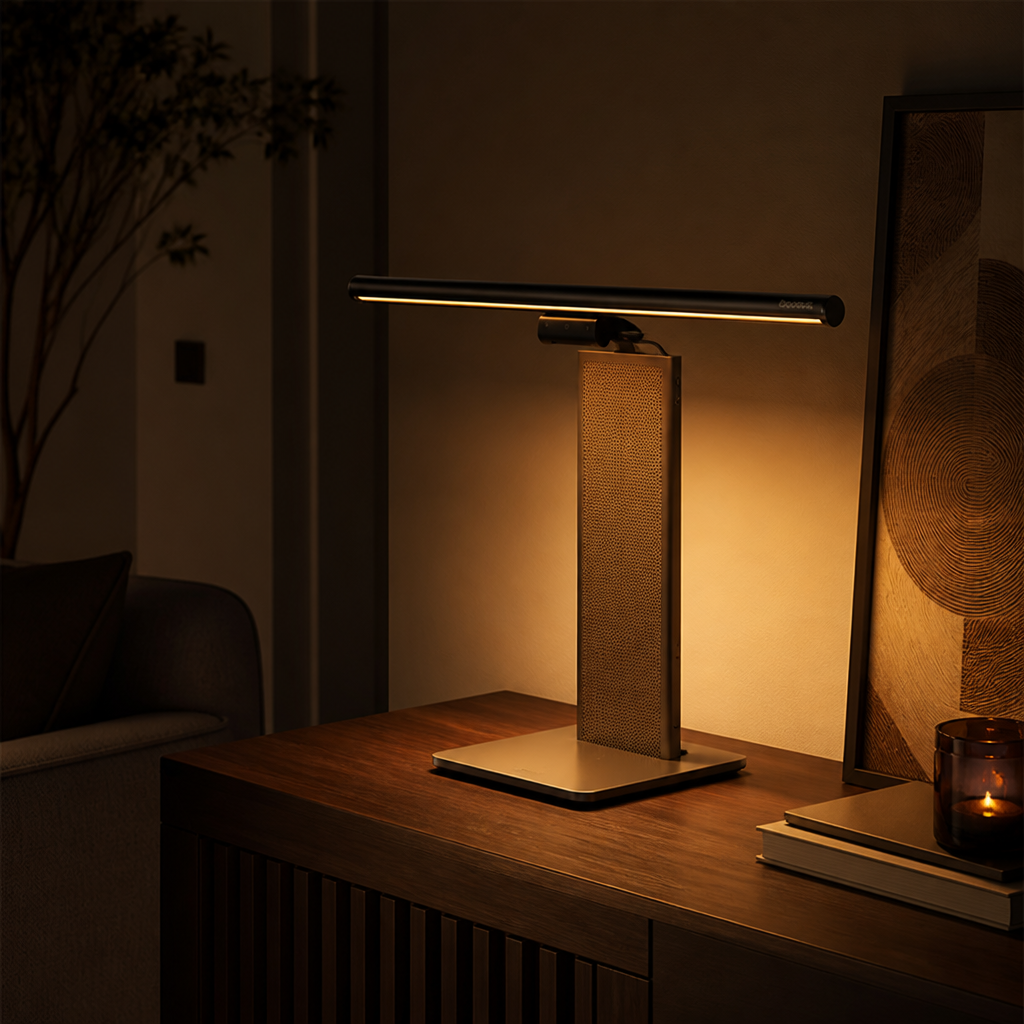 Minimalist Aluminum Asymmetric LED Desk Lamp