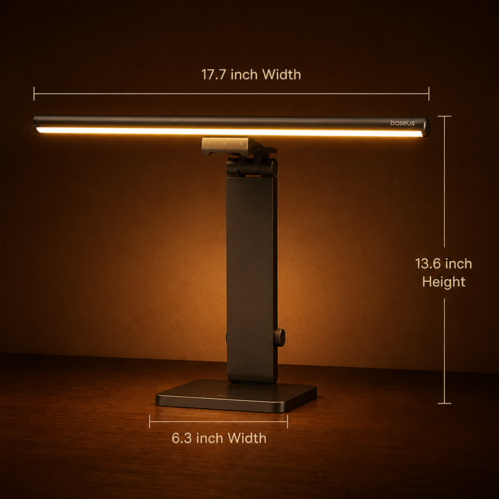 Minimalist Aluminum Asymmetric LED Desk Lamp