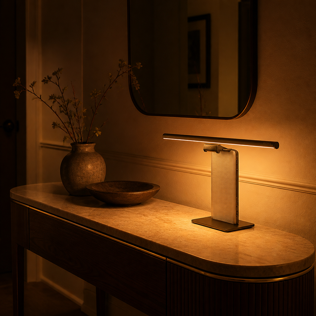 Minimalist Aluminum Asymmetric LED Desk Lamp