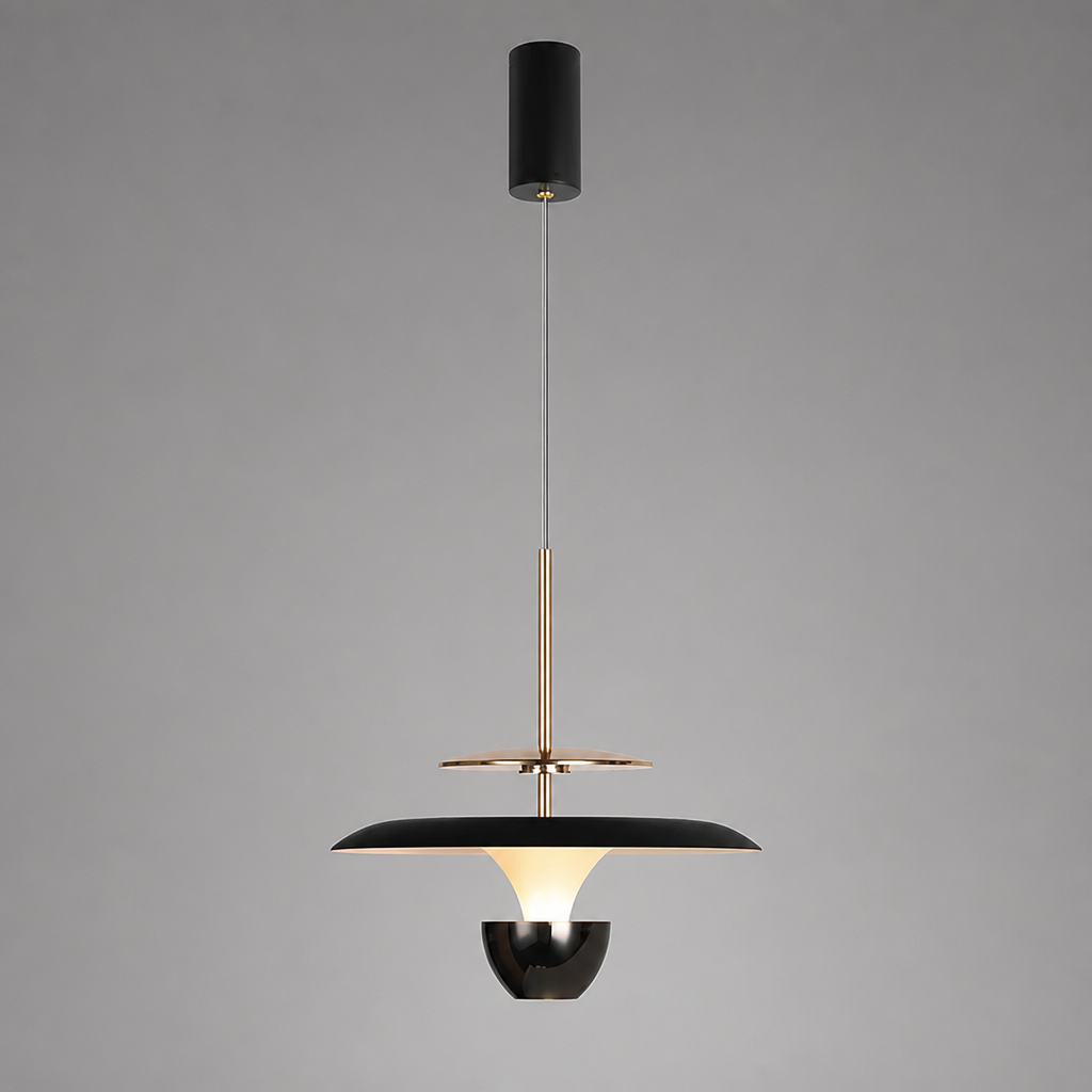 Minimalist Aluminum LED Adjustable Height Pendant Light