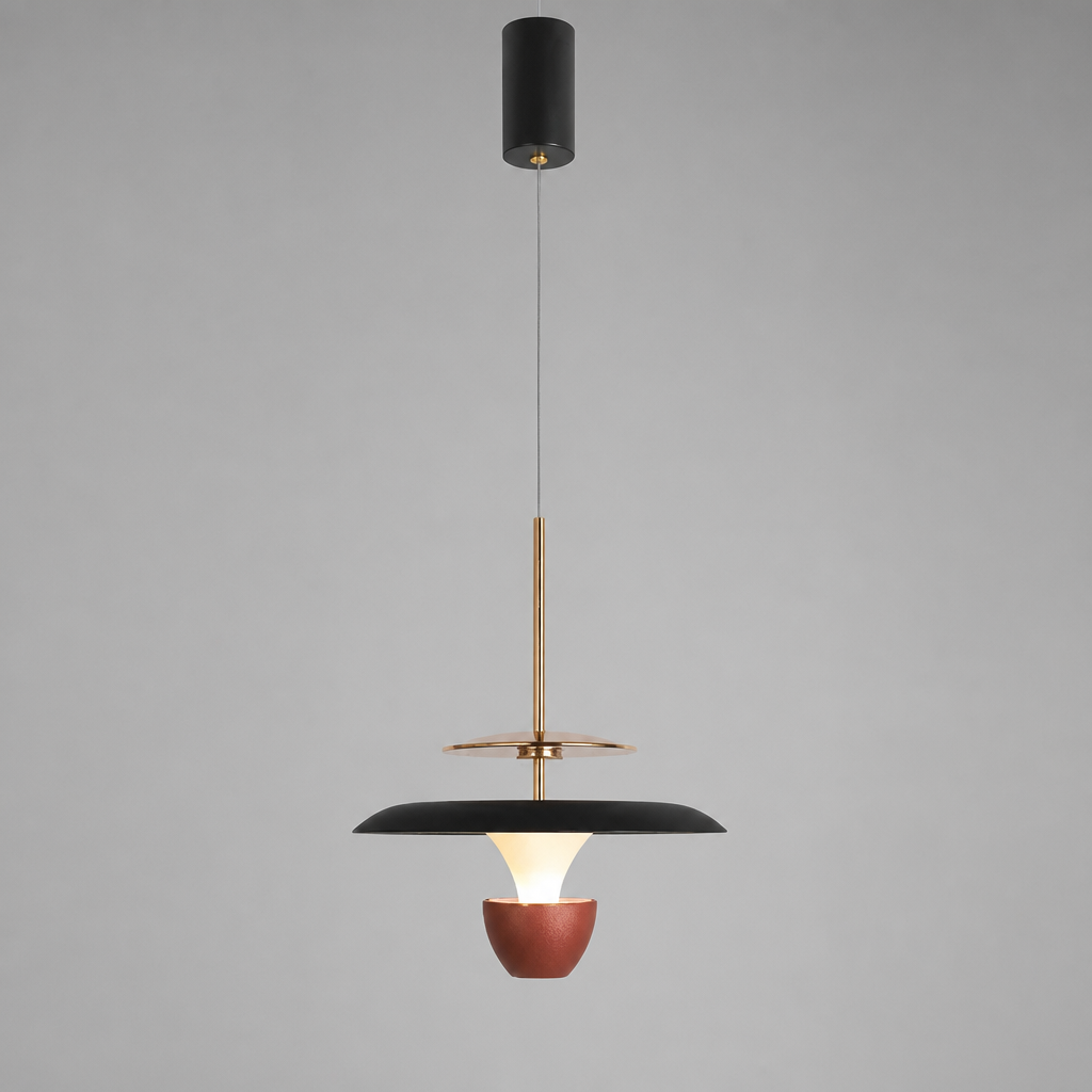 Minimalist Aluminum LED Adjustable Height Pendant Light