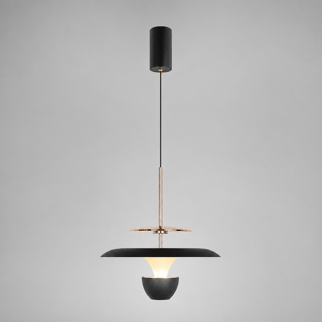 Minimalist Aluminum LED Adjustable Height Pendant Light