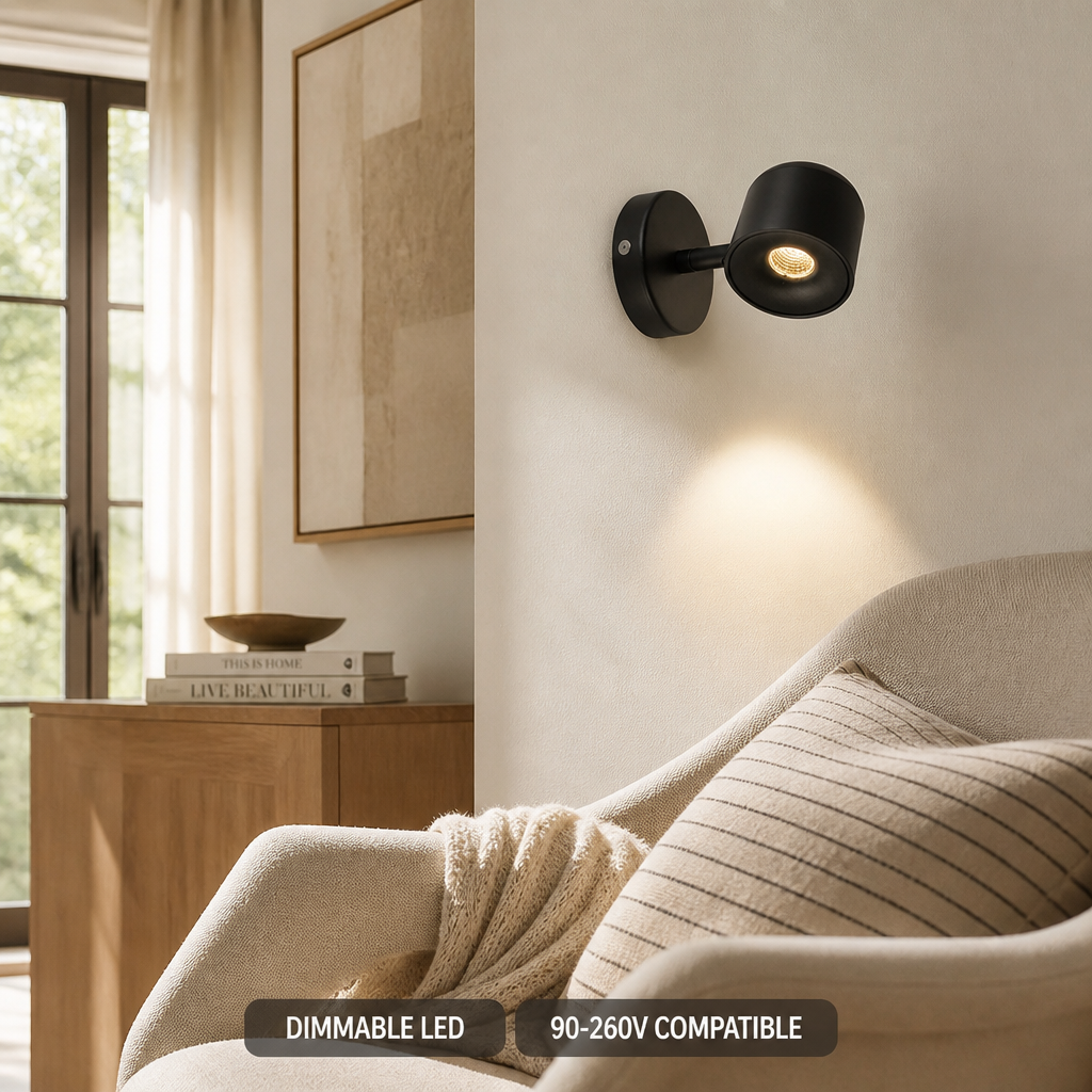 Minimalist Aluminum LED Adjustable Wall Sconce