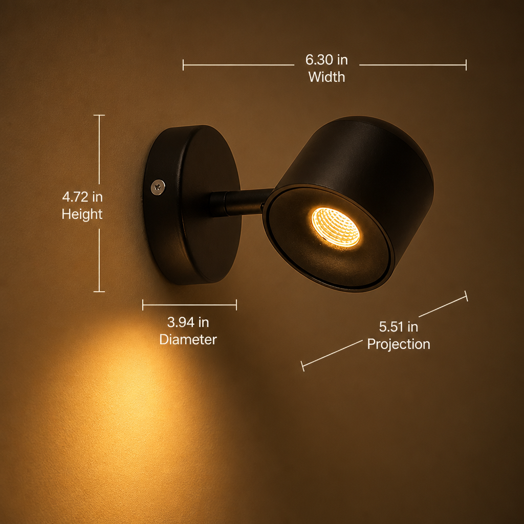 Minimalist Aluminum LED Adjustable Wall Sconce