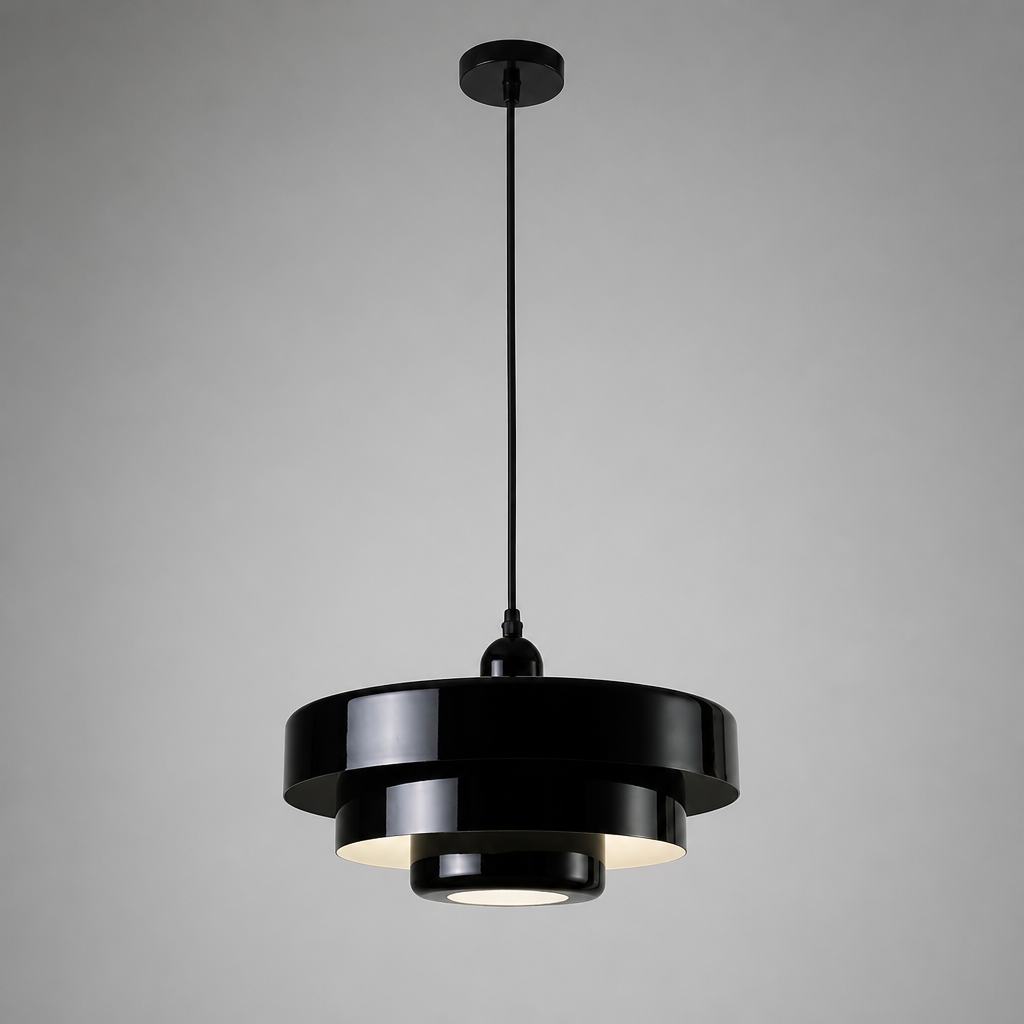 Minimalist Aluminum LED Flying Saucer Pendant Light