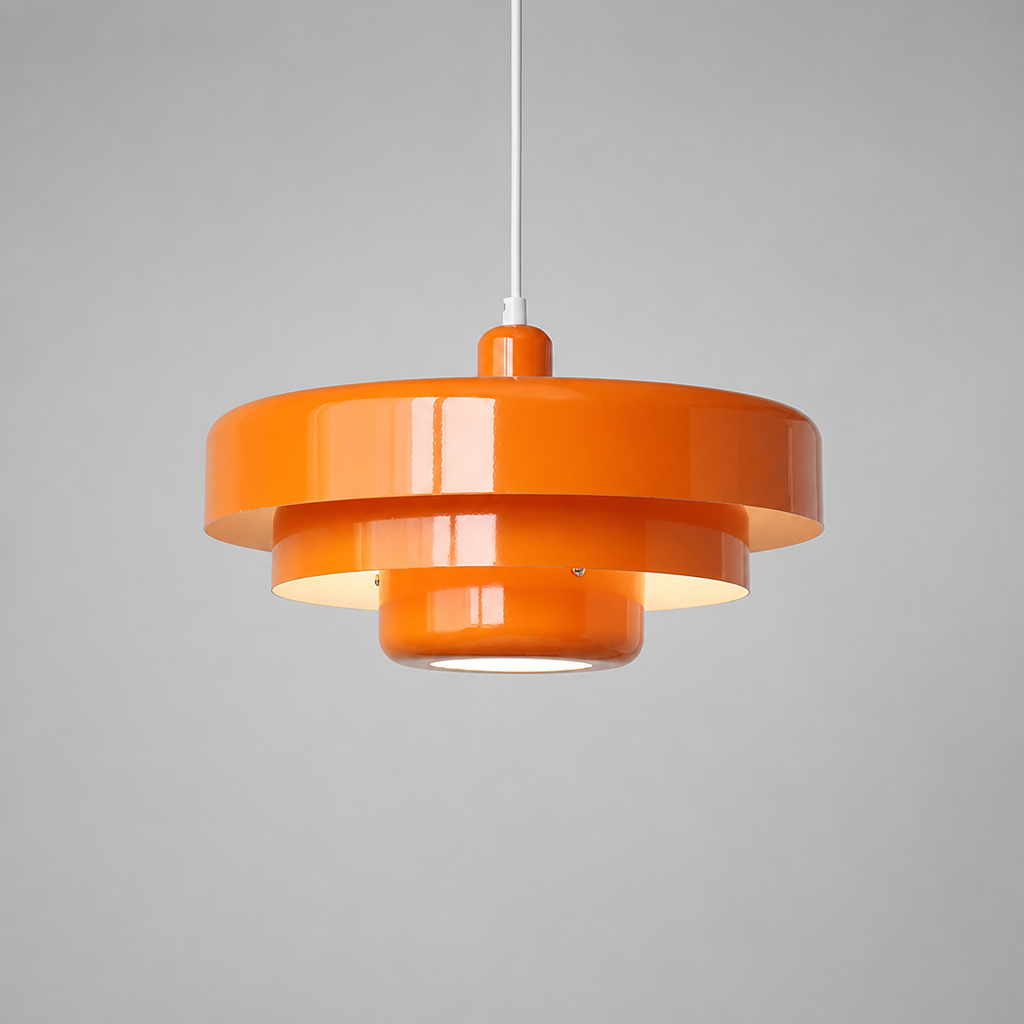 Minimalist Aluminum LED Flying Saucer Pendant Light