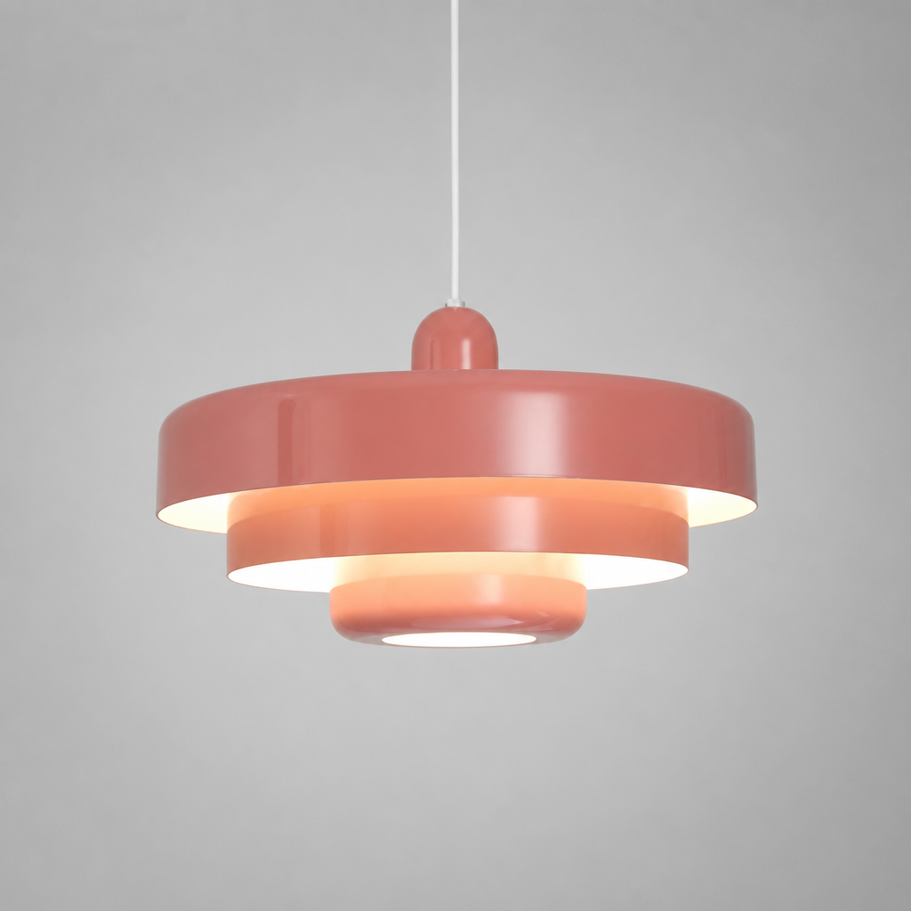 Minimalist Aluminum LED Flying Saucer Pendant Light