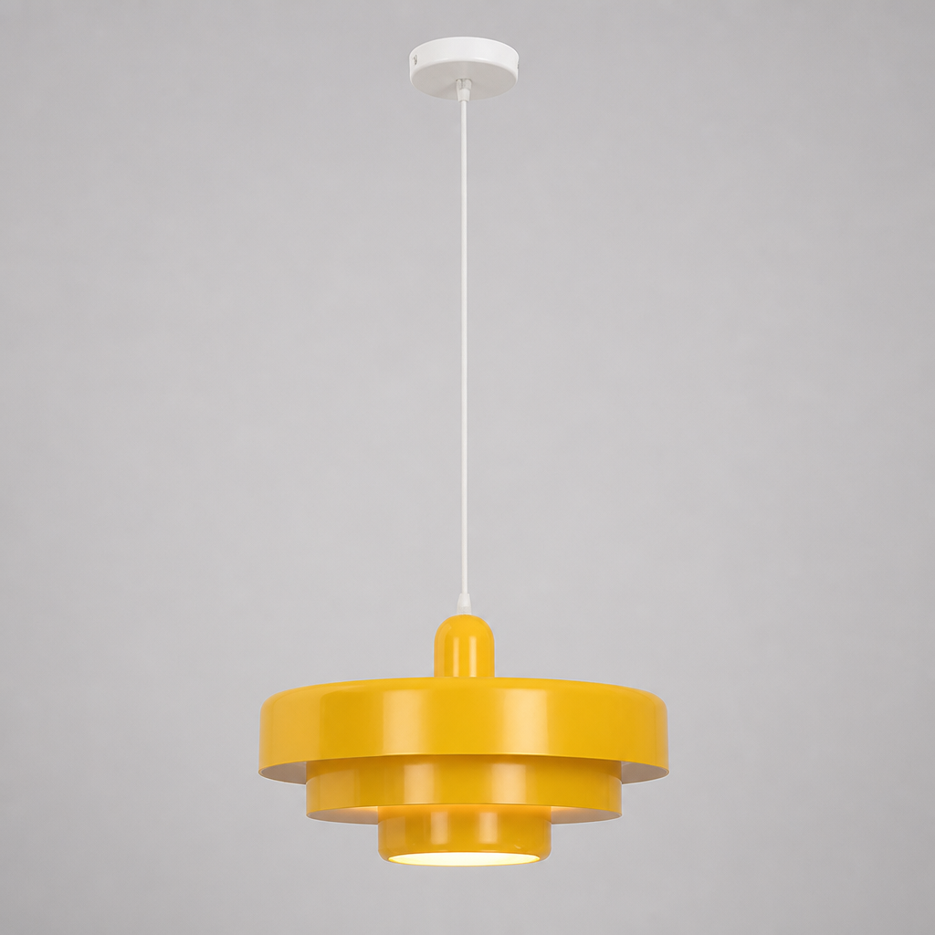 Minimalist Aluminum LED Flying Saucer Pendant Light