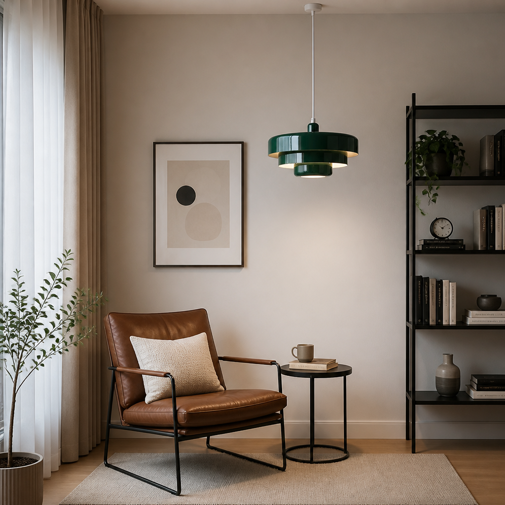 Minimalist Aluminum LED Flying Saucer Pendant Light
