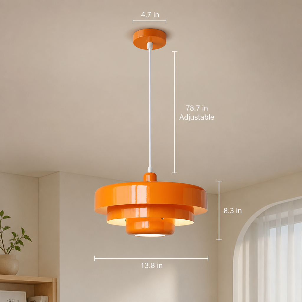 Minimalist Aluminum LED Flying Saucer Pendant Light
