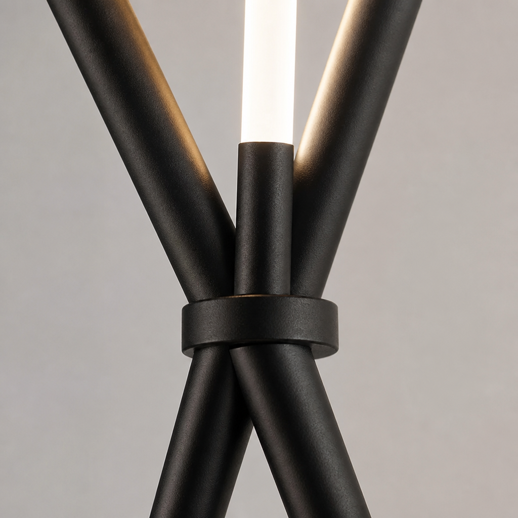 Minimalist Aluminum LED Triple-Bar Floor Lamp