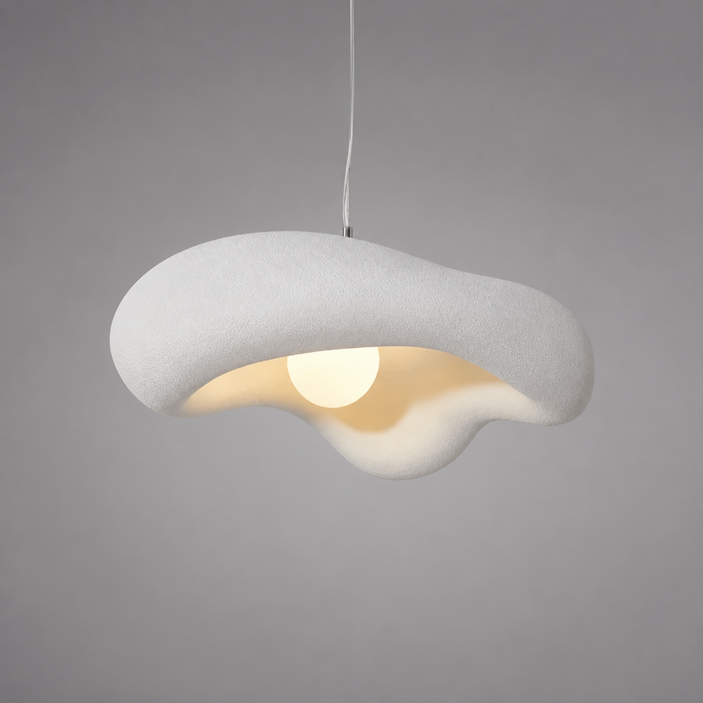 Minimalist Beige LED 3-Color Pendant Light