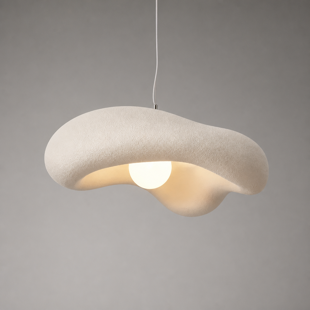 Minimalist Beige LED 3-Color Pendant Light