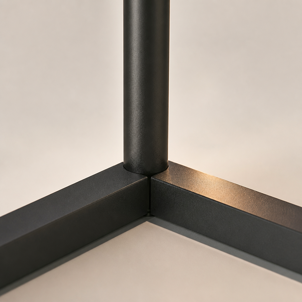 Minimalist Black LED Color-Changing Floor Lamp