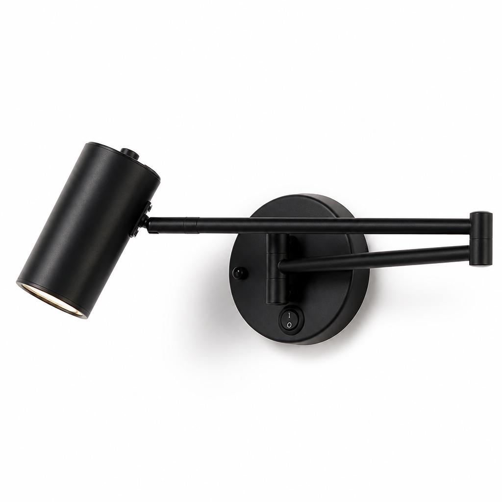 Minimalist Black LED Folding Wall Sconce