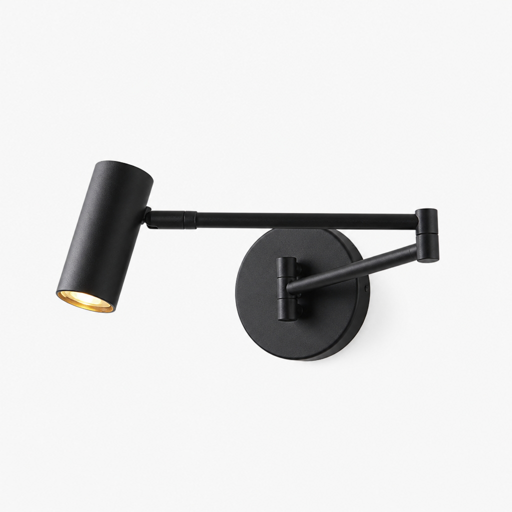 Minimalist Black LED Folding Wall Sconce