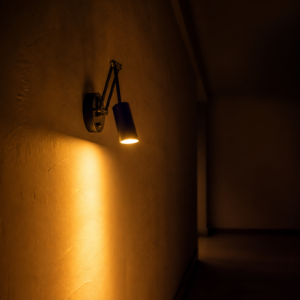 Minimalist Black LED Folding Wall Sconce