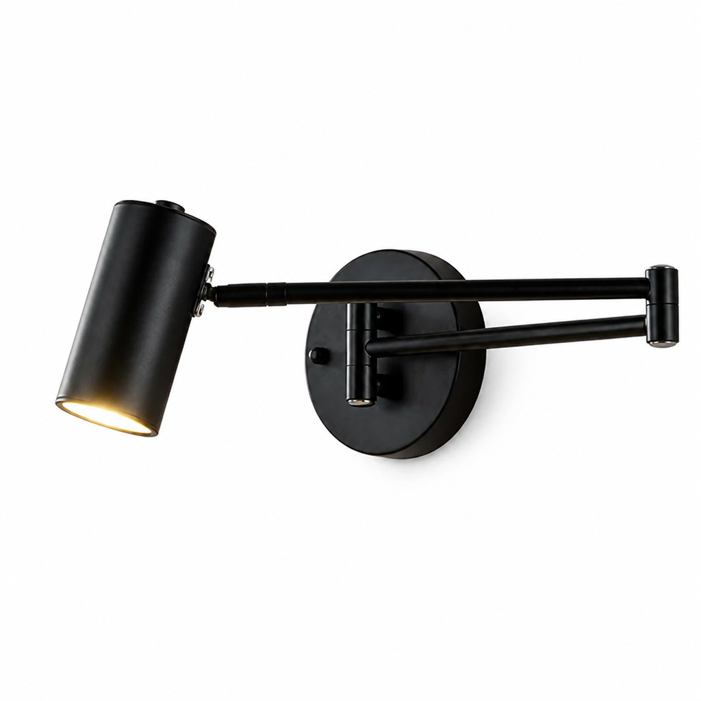 Minimalist Black LED Folding Wall Sconce