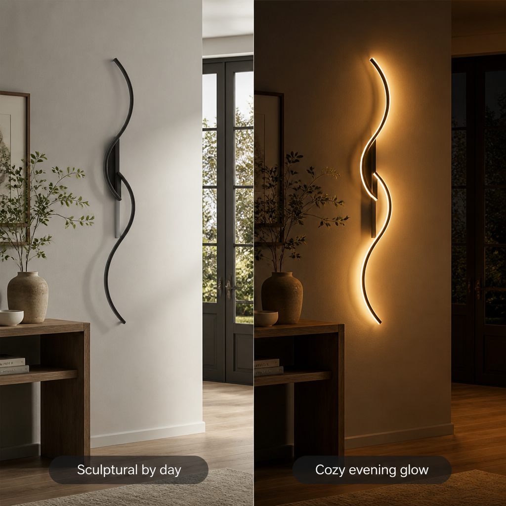 Minimalist Black LED Slim Linear Wall Sconce