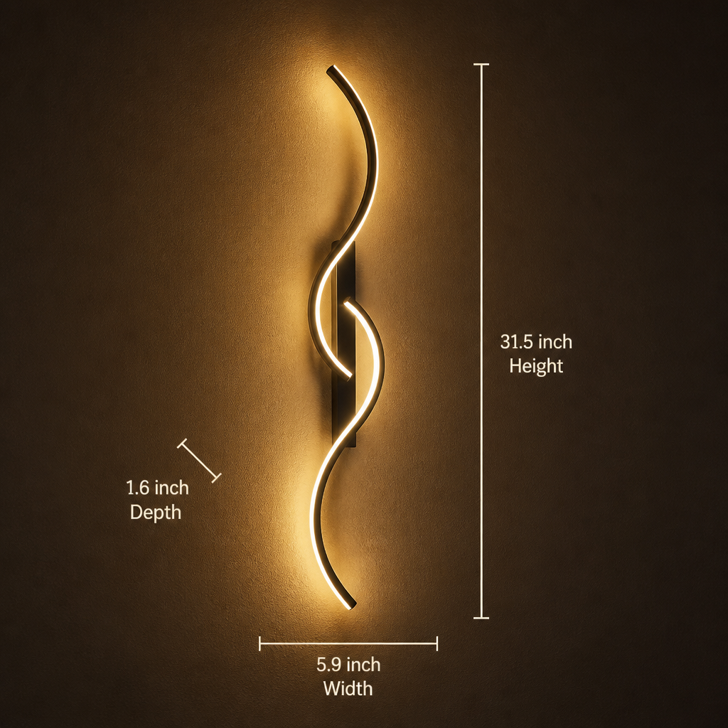 Minimalist Black LED Slim Linear Wall Sconce
