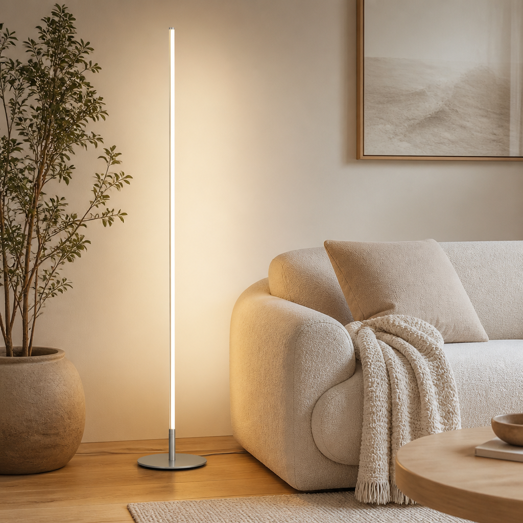 Minimalist Cylindrical LED Floor Lamp