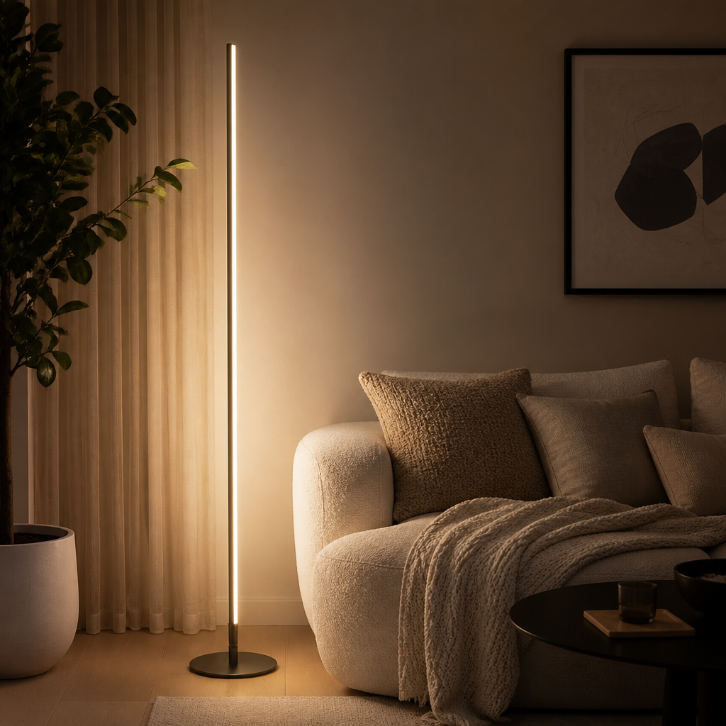 Minimalist Cylindrical LED Floor Lamp